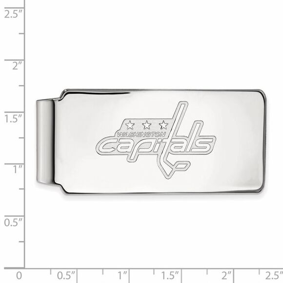 Sterling Silver NHL Washington Capitals Money Clip - Picture 2 of 3
